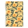 thumbnail image 1 of Yellow Elegant Flower Notebooks 1-subject Journal 60 Sheets A5 College Ruled Paper Detachable Ring 8.3"x5.7", 1 of 8
