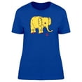 thumbnail image 1 of Yellow Elephant Doodle Sketch T-Shirt Women -Image by Shutterstock, Female Medium, 1 of 2