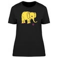thumbnail image 1 of Yellow Elephant Doodle Sketch T-Shirt Women -Image by Shutterstock, Female Medium, 1 of 2