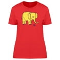 thumbnail image 1 of Yellow Elephant Doodle Sketch T-Shirt Women -Image by Shutterstock, Female x-Large, 1 of 2