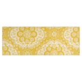 thumbnail image 1 of Yellow Ethnic Floral Pattern Kitchen Rug Mat,Kitchen Runner Rugs Non Skid Washable,Decorative Kitchen Floor Mats for Kitchen,Sink,Laundry,17"X47", 1 of 5