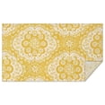 thumbnail image 1 of Yellow Ethnic Floral Pattern Rectangle Tablecloth 60"x102",Waterproof Polyester Rectangle Table Cloth, Wipeable Spillproof Polyester Tablecloth for Dining, Camping, Indoor and Outdoor, 1 of 6