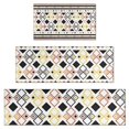thumbnail image 1 of Yellow Ethnic Geometric Pattern Kitchen Rugs Sets Of 3,Kitchen Runner Rugs Non Skid Washable,Decorative Kitchen Floor Mats for Kitchen,Sink,Laundry,17"x30"+ 17"x47" + 17"x59", 1 of 6