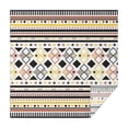 thumbnail image 1 of Yellow Ethnic Geometric Pattern Square Tablecloth,Waterproof Square Table Cover,Wipeable Spillproof Washable Table Cover for Home Kitchen Party Decor 52"x52"(132x132cm), 1 of 6