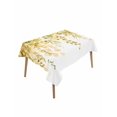 thumbnail image 1 of Yellow Eucalyptus Leaves Rectangle Tablecloth, Spring Floral Summer Botanical Waterproof & StainResistant Tablecloth, Washable Oil-proof Table Cover for Dining/Party/Wedding/Camping/Buffet 60x84 In, 1 of 9