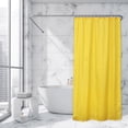 thumbnail image 1 of Yellow Extra Long Shower Curtain Polyester 12 Rings 79"L x 71"W, 1 of 5