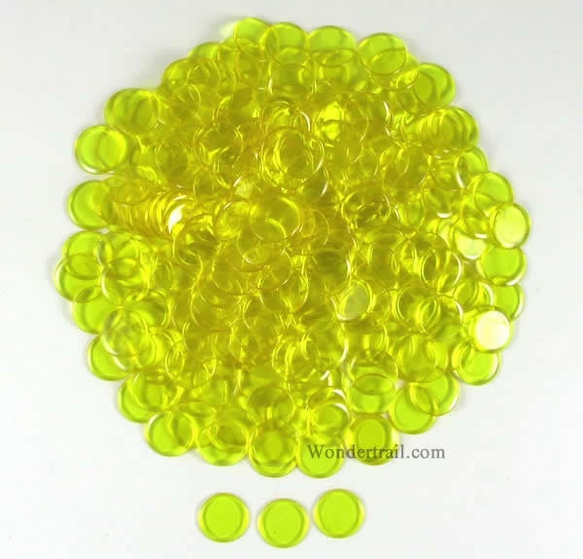 Yellow Extra Thick Plastic Sorting Chips 19MM (3/4in) Pack of 250 ...
