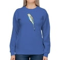 thumbnail image 1 of Yellow Face Blue Wavy Parrot    Sweatshirt Women -SPIdeals Designs, Female Large, 1 of 4