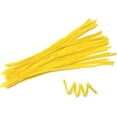 thumbnail image 1 of Yellow Fibre Chenille Pipe Cleaners 6mm x 30cm Pack of 30, 1 of 4