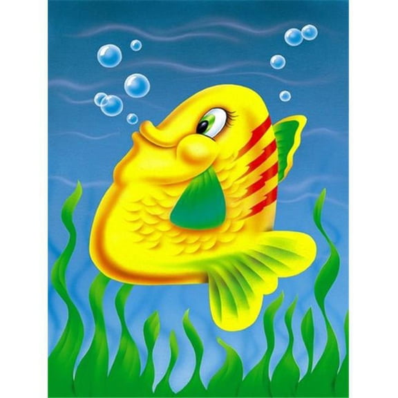 Yellow Fish Flag Garden Size
