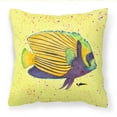 thumbnail image 1 of Yellow Fish on Yellow Fabric Decorative Pillow, 1 of 4