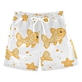 thumbnail image 1 of Yellow Fishes Stars Dots Cartoon Boys' Swim Trunks Board Shorts Beach Pants Bathing Bottoms S, 1 of 8
