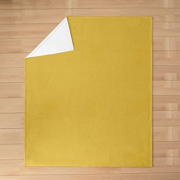 Yellow Fleece Blanket for Bed Couch Sofa Soft Warm Throw Blanket