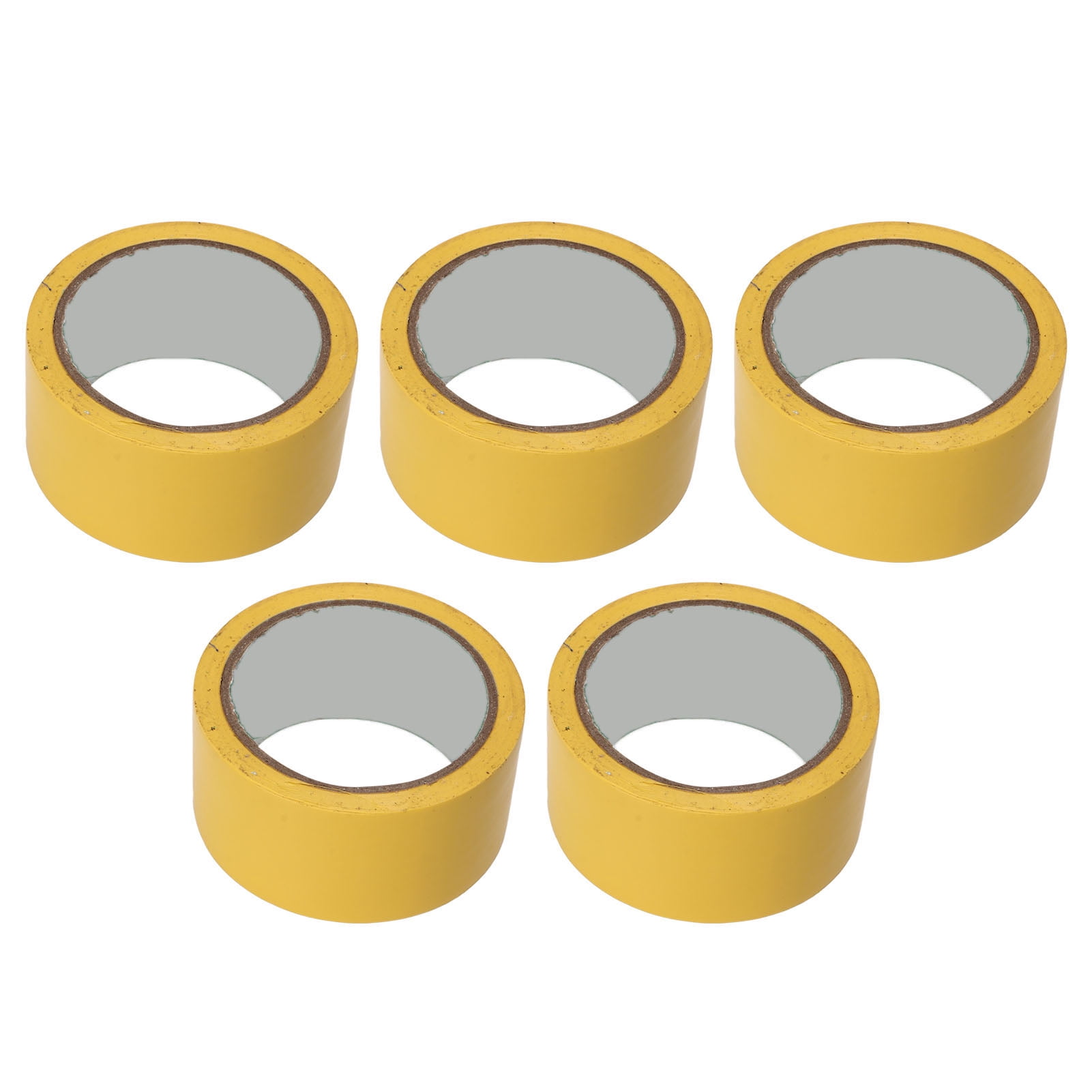 Yellow Floor Marking Tape 5cm Width 5Pcs for Gymnasium Basketball Volleyball Tennis Court
