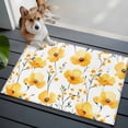 thumbnail image 1 of Yellow Floral Front Door Rugs 2x3 ft Spring Watercolor Herb Plant Small Rug for Entryway Non Slip Washable Bathroom Door Mat Absorbent Floor Mat for Indoor Entrance, 1 of 9