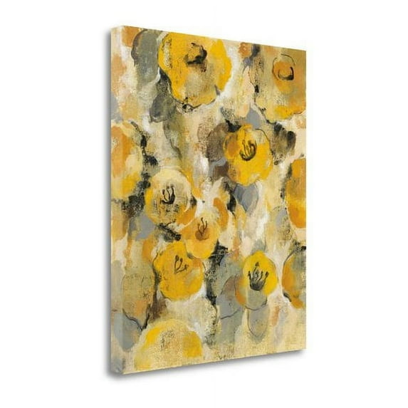 Yellow Floral II' Print on Canvas