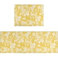 thumbnail image 1 of Yellow Floral Kitchen Rug Mat Set 2 Piece Spring Flowers Kitchen Floor Mats Non Slip Washable Kitchen Rugs Yellow Kitchen Decor, 1 of 6