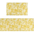 thumbnail image 1 of Yellow Floral Kitchen Rug Mat Spring Kitchen Rugs Sets of 2 Washable Kitchen Floor Mats Non-Slip Yellow Kitchen Decor, 1 of 6