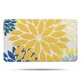 thumbnail image 1 of Yellow Floral and Petal Pattern Bathroom Rugs Mat,Non Slip Microfiber Bathroom Rug,Rubber Backing,Soft Bathroom Mats for Bathroom Floor,Tub and Shower,17x30in(43x75cm), 1 of 5