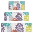 thumbnail image 1 of Yellow Floral and Petal Pattern Kitchen Rugs Sets Of 3,Kitchen Runner Rugs Non Skid Washable,Decorative Kitchen Floor Mats for Kitchen,Sink,Laundry,17"x30"+ 17"x47" + 17"x59", 1 of 6