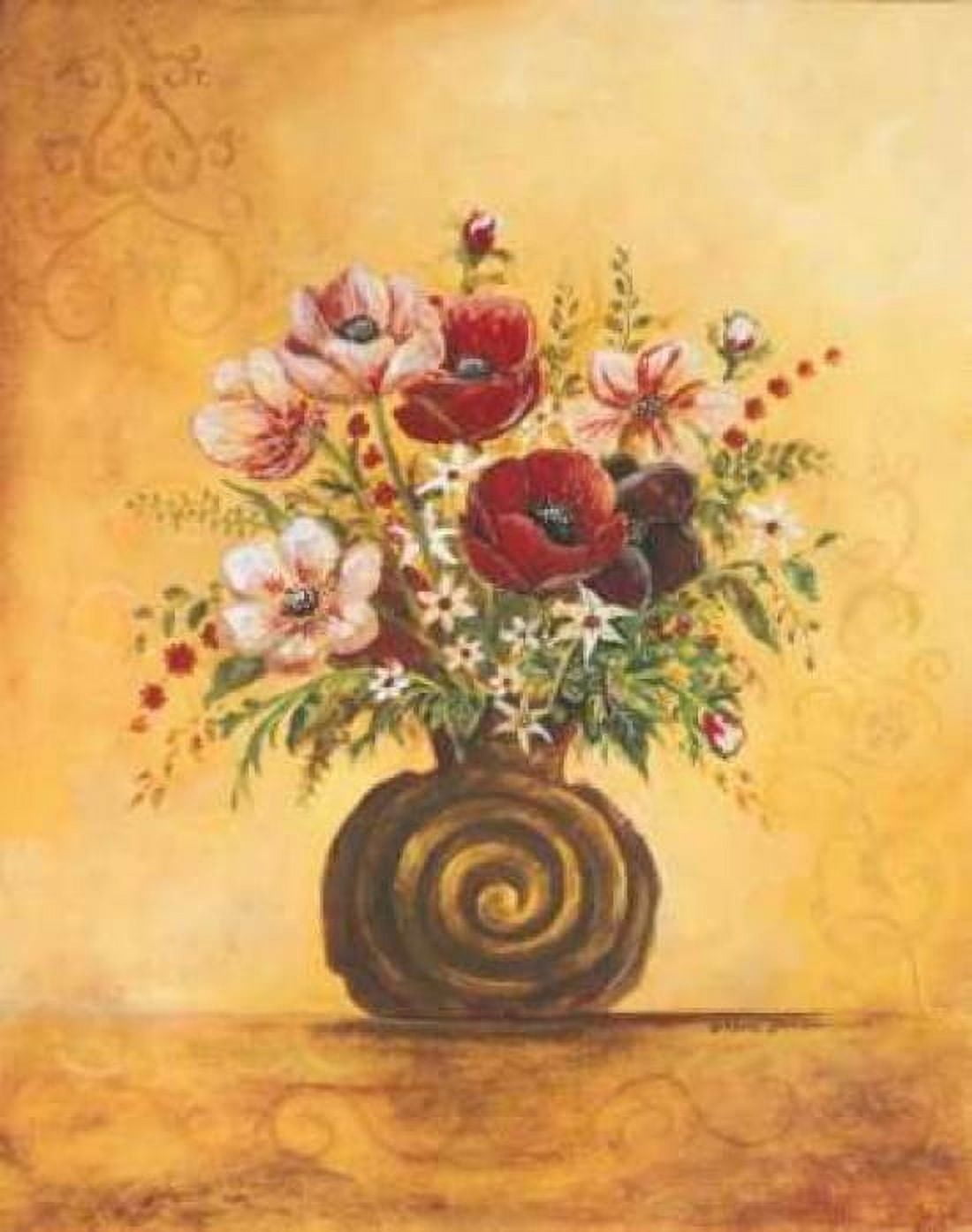 Yellow Floral Study I Canvas Art - Gregory Gorham (22 x 28)