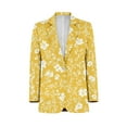 thumbnail image 1 of Yellow Floral White Pattern Design Mens Suits Shawl Collar Slim Fit Suit Mens Groom Jacket Tuxedos for Wedding Dress Evening, 1 of 5