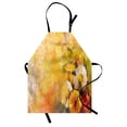 thumbnail image 1 of Yellow Flower Apron Oil Painting Style Bouquet of Rose Daisy Gerbera Flowers Grunge Display, Unisex Kitchen Bib Apron with Adjustable Neck for Cooking Baking Gardening, Mustard Orange, by Ambesonne, 1 of 3