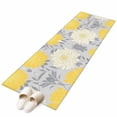 thumbnail image 1 of Yellow Flower Area&nbsp;Rug 2x6ft Line Drawing Floral Classic Texture Non-Slip&nbsp;Washable Square&nbsp;Rugs Soft Felt Indoor Floor Mat for Bedroom Kitchen Living Room Bathroom, 1 of 9