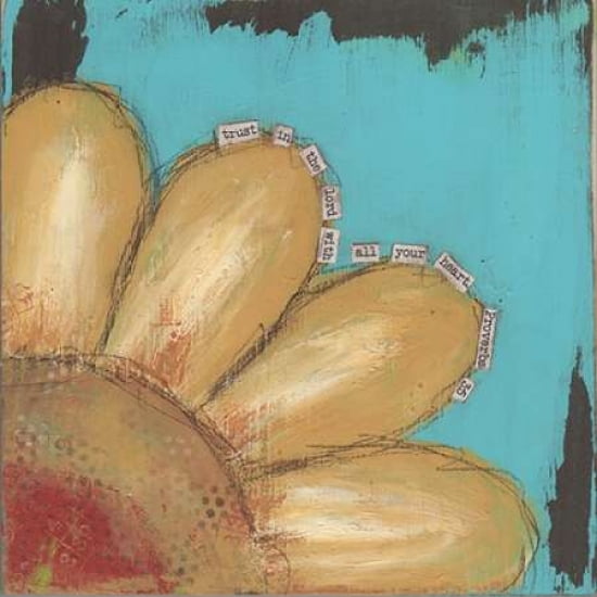 Yellow Flower Canvas Art - Cassandra Cushman (24 x 24)