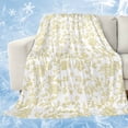 thumbnail image 1 of Yellow Flower Cooling Blanket,Lightweight Breathable Summer Throw Blanket with Double Sided Cold Effect,Vintage Farmhouse Boho Leaf Spring Plant Picnic Blankets Bed Sheet for Hot Sleepers 50"x60", 1 of 8