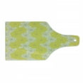thumbnail image 1 of Yellow Flower Cutting Board, Fresh Garden Pattern with 2 Shaded Motifs Lively Summer Pattern, Decorative Tempered Glass Cutting and Serving Board, Wine Bottle Shape, Yellow Cream, by Ambesonne, 1 of 9