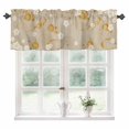 thumbnail image 1 of Yellow Flower Kitchen Valances for Windows 60x18 Inch Kitchen Curtains Valances Rod Pocket Japanese Style Floral Leaf on Linen Bathroom Window Valances for Window Treatment Decor, 1 of 6