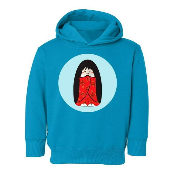 Yellow Flower Kokeshi Doll Hoodie Toddler -Image by Shutterstock, 2 Toddler