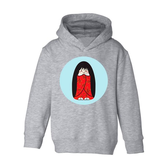 Yellow Flower Kokeshi Doll Hoodie Toddler -Image by Shutterstock, 5 Toddler