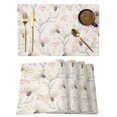 thumbnail image 1 of Yellow Flower Placemats Set of 12, Country Plant Retro Watercolor Texture Non-Slip Place Mats Washable Table Mats for Kitchen Dining Table Decorations Indoor/Outdoor, 1 of 9