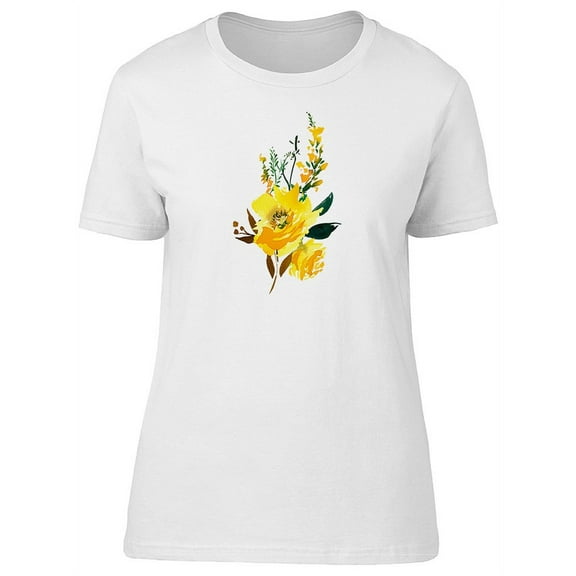 Yellow Flower Small Bouquet  T-Shirt Women -Image by Shutterstock, Female Large