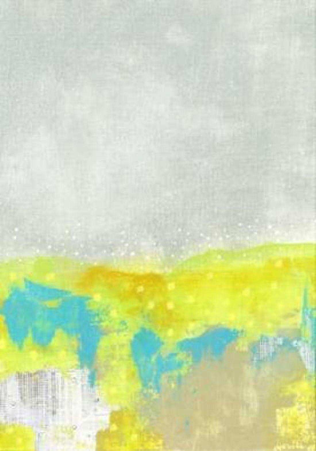 Yellow Flowers Abstract Canvas Art - Sarah Ogren (20 x 28)