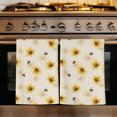 thumbnail image 1 of Yellow Flowers Kitchen Towels Set of 2, Rustic Spring Floral Elegant Pastoral Absorbent Dish Towels for Kitchen, Microfiber Hand Towel, Quick Drying Tea Towel for Cleaning Decorative Dishcloths, 1 of 7
