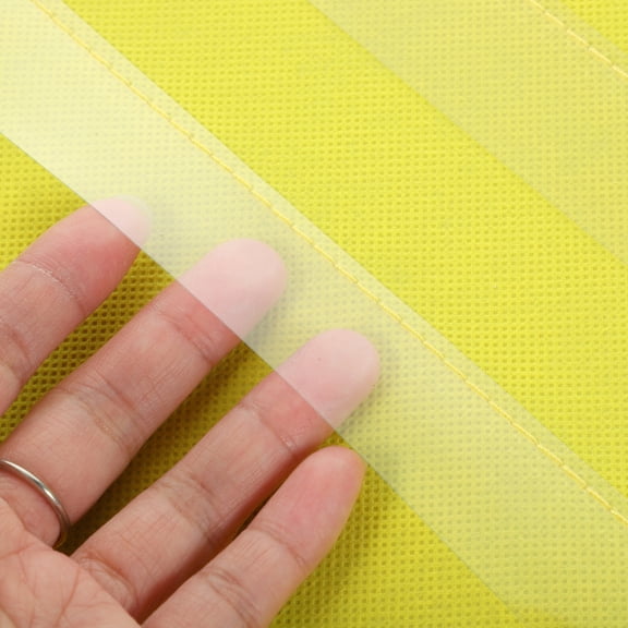 Yellow Foldable Desktop Pocket Chart with Transparent Window for Teaching Aid Display