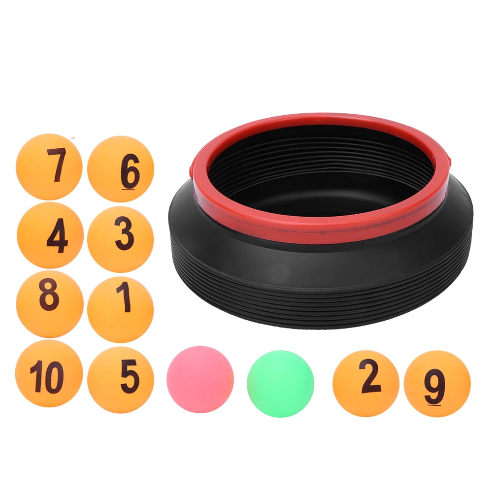 Yellow Folding Bucket Ping Pong Ball Toy Recreation