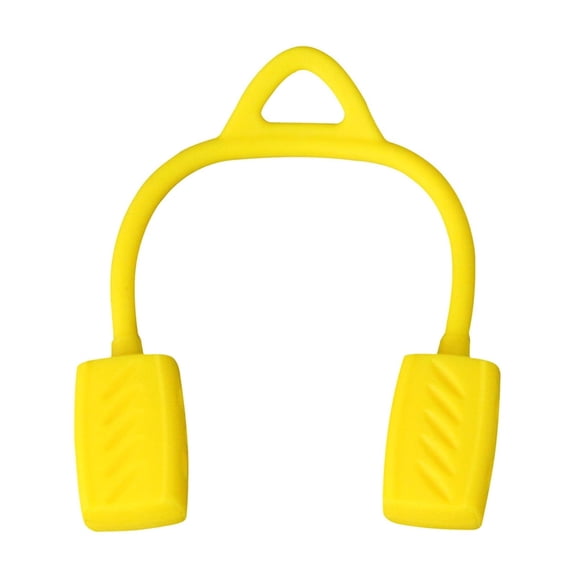 Yellow Food-Grade Silicone Facial Jaw Exerciser Trainer Chew Device Double Chin Reducer Slimming Face Tightening Muscle Tool