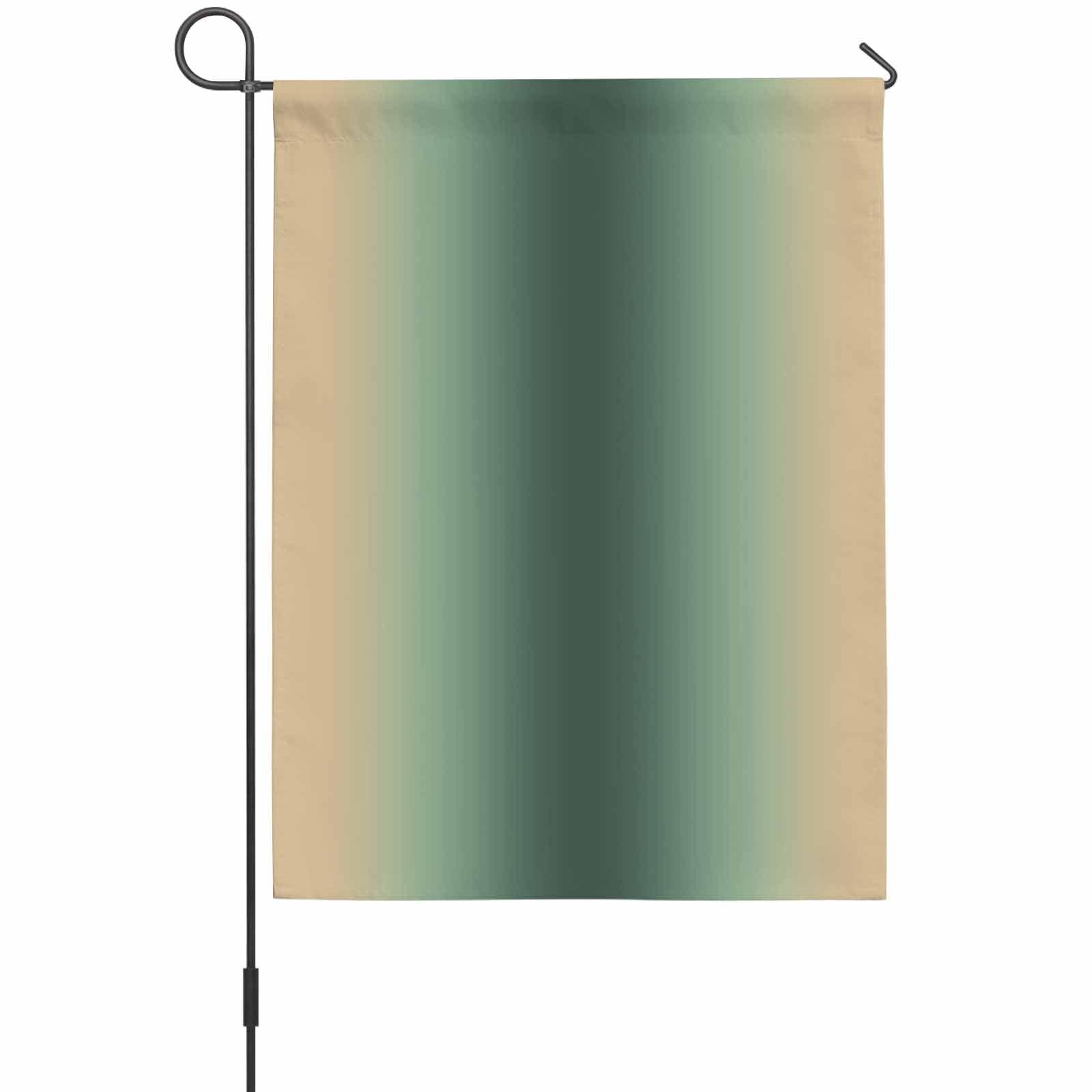 Yellow Forest Green Gradient House Flag 28 x 40 Inches, Minimalist Ombre Modern Art Weather Proof Outdoor Patio Flags Double Sided Small House Decoration for Yard Lawn Outside Home