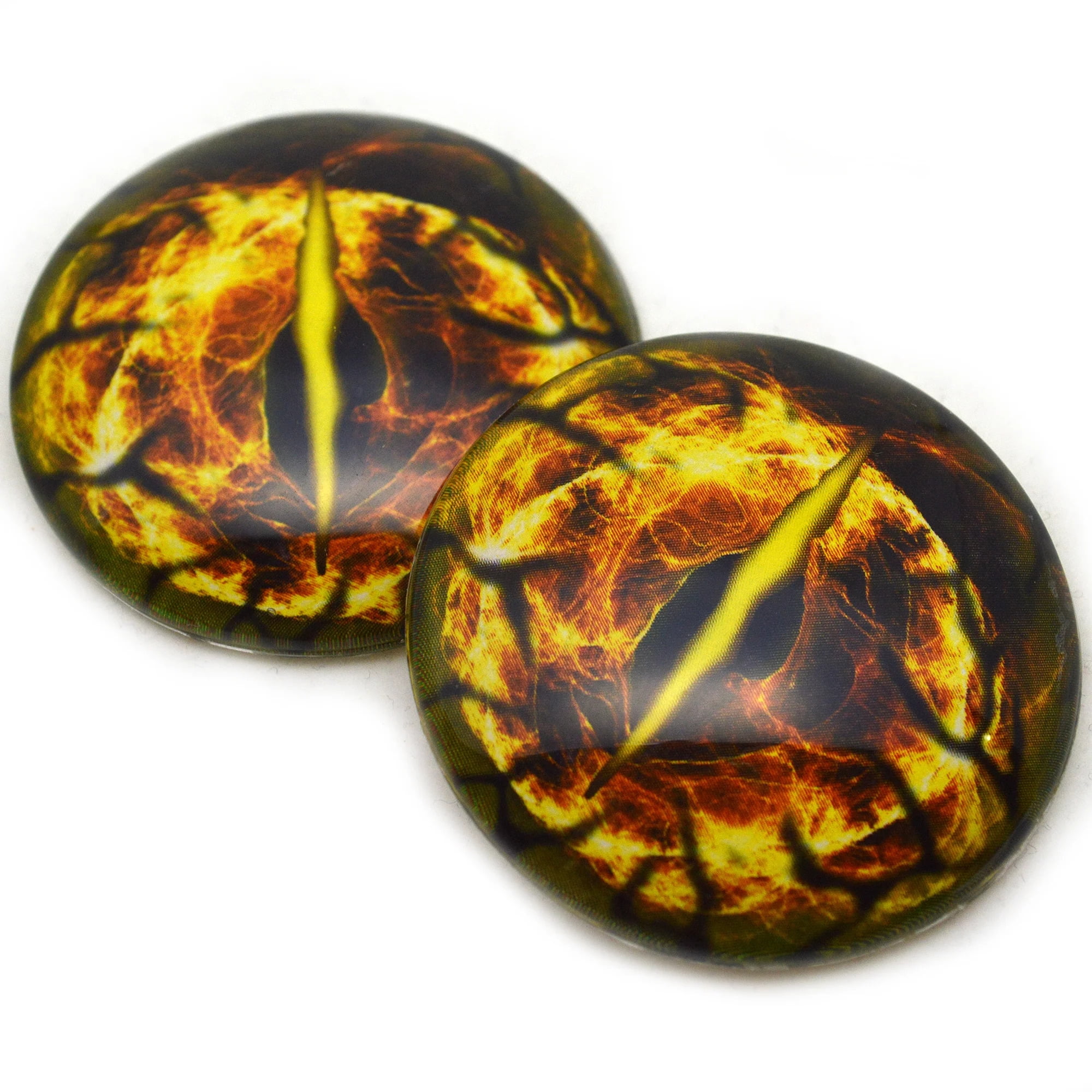 Yellow Fractal Dragon Glass eyes - Walmart.com