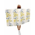 thumbnail image 1 of Yellow Fruit Beach Towels Oversized Super Absorbent, Vintage Country Leaves Berries Blue Plants Lightweight Bath Towel Quick Dry Sets For Bathroom/Pool/Rv Camping/Beach Play/Gym Room/Picnic 23"x47", 1 of 8
