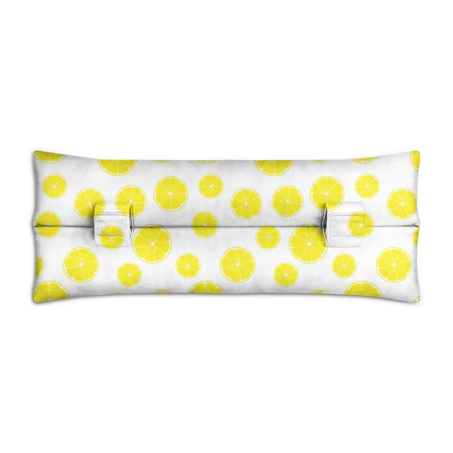 Yellow Fruit Seatbelt Pillow for Post-Surgery - Mastectomy Breast Surgery Heart Surgery Recovery Cushion - Soft Car Travel Pillow (Refreshing Lemon Print)