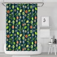 thumbnail image 1 of Yellow Fruit Shower Curtain, Lemon Lover Floral Print Waterproof Bath Drapes 72x72 Inch Fresh Summer Spring Polyester Fabric with 12 Hooks, 1 of 5