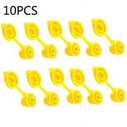 Yellow Fuel Tank Vent Hole Cap, 10 Pcs Replacement Fuel Vent Caps