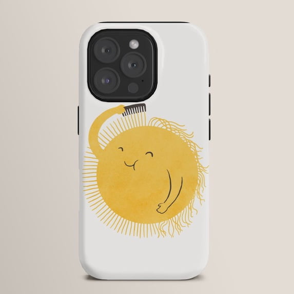 Yellow Fuzzy Creature Combing Hair Tough Case for Apple iPhone ...