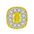 thumbnail image 1 of Yellow Gemstone Elongated Cushion Cut Anniversary Rings for Women 10*12MM Statement Cocktail Ring CZ Simulated Diamond Ring Band Daily Work Wear Jewelry for Women Her, 1 of 6