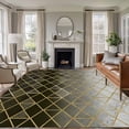 thumbnail image 1 of Yellow Geometric Area Rugs 6'x9', Washable Small Throw Rugs for Kitchen Dining room, Modern Abstract Gradient Marble Indoor Outdoor Rug Non-Slip Low Pile Carpet Runner Reversible Floor Mats, 1 of 8